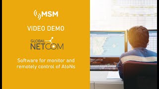 MSM GLOBAL NETCOM Software for monitor and remotely control of AtoNs #videodemo screenshot 1