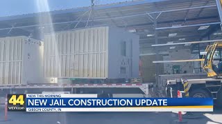 Updates on construction progress and a road closure near the new Gibson County Jail