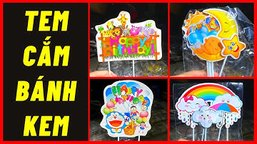 Tem cắm trang trí bánh kem mẫu đẹp giá rẻ | Abshop.com.vn