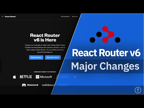 React Router v6 Major Changes