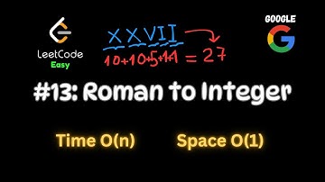 Roman to Integer - Google Interview Question - Python - LeetCode 13