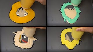 ONE PIECE Pancake Art - Monkey D. Luffy, Roronoa Zoro, Usopp, Sanji