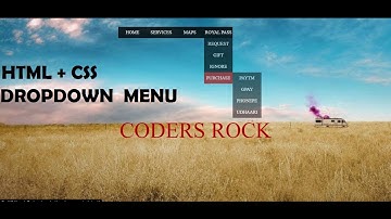 Drop down menu | transparent menu| nested dropdown menu