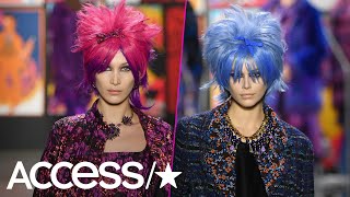Bella Hadid & Kaia Gerber Slay The New York Fashion Week Runway In Wild Wigs Access