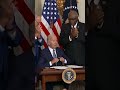 Biden Signs Inflation Reduction Act Gives Manchin Pen Biden Signs Inflation Reduction Act Gives Manchin Pen
