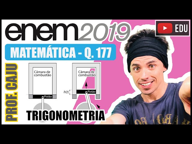 ENEM 2019 - Função Trigonométrica - Um grupo de engenheiros está projetando  um motor cujo esquema 