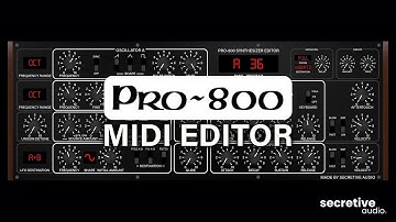 Behringer PRO-800 MIDI Editor