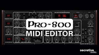 Behringer PRO-800 MIDI Editor