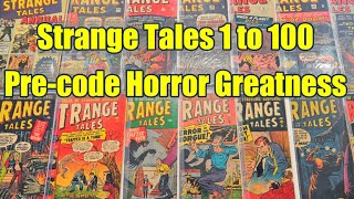 Pre-Code Horror - Strange Tales - The Original 100 Issues - Atlas - Marvel Comics - Jack Kirby