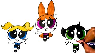 Powerpuff Girls Step By Step Drawing