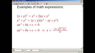 MathTalk™ Training -  Single MathTalk™ Commands for Creating Math Expressions