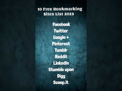 Social Bookmarking Backlinks