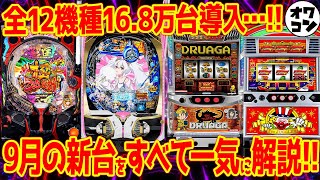 【新台解説まとめ】2025年9月導入の新台を全解説!!意外なあの機種が魅力的!?【Sネオアイム Lドルアーガ P乙女7LL Pアズレン79】