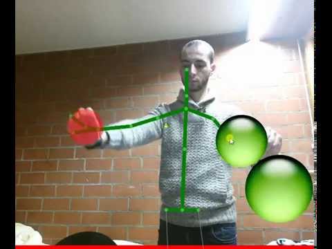 Kinect v2 skeleton track ball