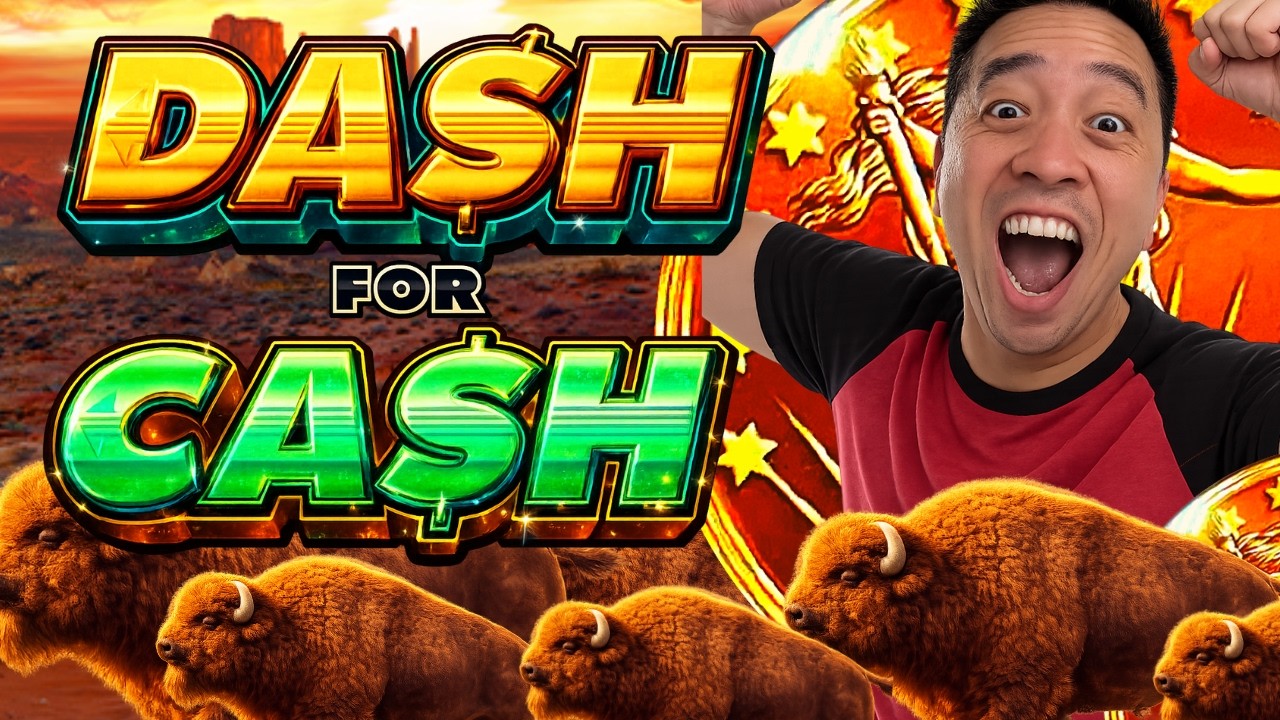 UP TO 100 BUFFALOES! HOW MANY CAN I CATCH? 🤠 BUFFALO DASH FOR CASH Slot Machine (ARISTOCRAT GAMING)