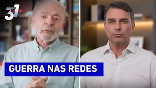 ELEIÇÕES 2026: Lula e Flávio Bolsonaro farão lives ao mesmo tempo