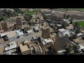 4K Aerial View Of A Traditional Old Mud Houses Najran Saudi Arabia 