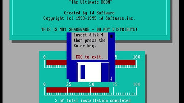 The Ultimate Doom v1.9 Realtime Installation (86Box)