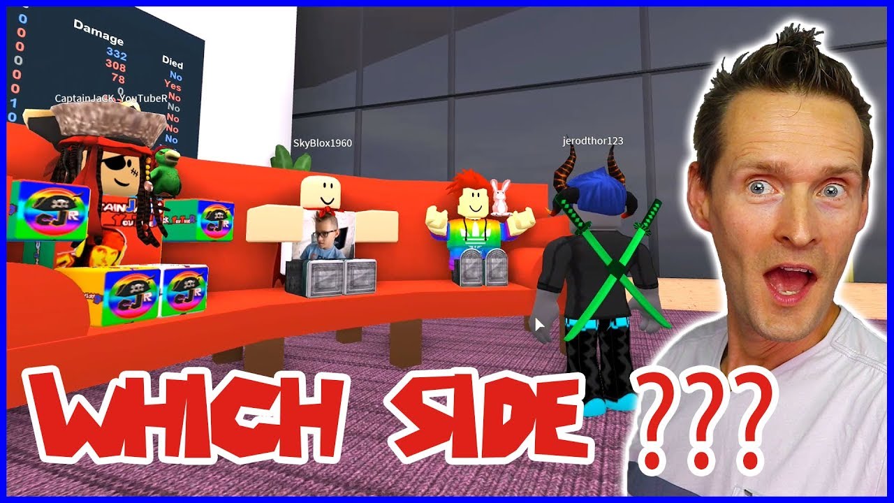 Pick A Side Ronaldomg Vs Karinaomg Playing With Captainjack Youtube - karinaomg and ronaldomg playing roblox