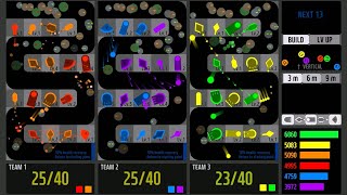 Team Survival Cannon Defense from Zombies - Marble Race in Algodoo