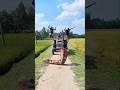 What is in front of the tractor?24