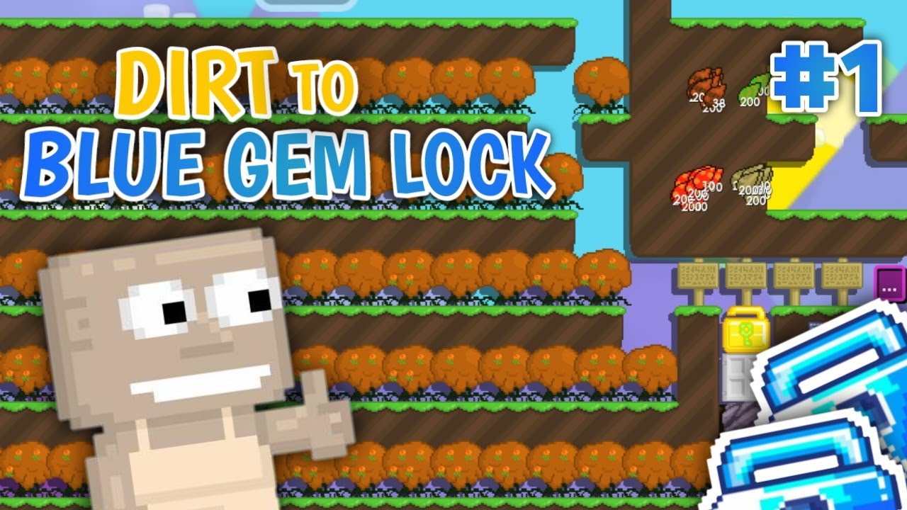 MY FIRST DIAMOND LOCK | PART 1 | #1 DIRT TO BGL | GROWTOPIA