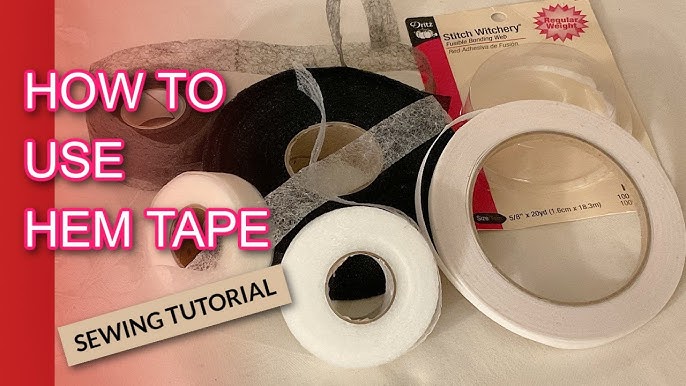 Use Fusible Hem Tape bonding instead of stitching and sewing 