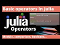 Basic operators in julia learn julia 10n