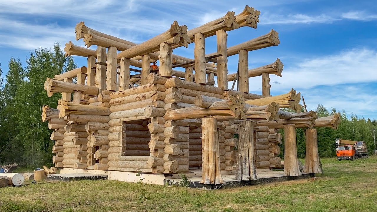 Удивительное строительство деревянного дома — от начала до конца