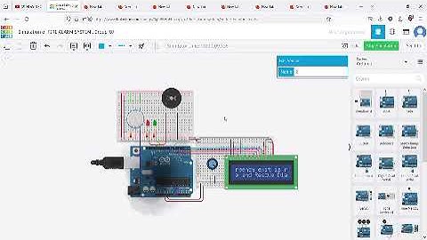 Arduino project: Fire alarm safety system  TinkerCad simulation 