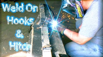 Transform Your Tractor Bucket: Adding Weld-On Hooks & Hitch!