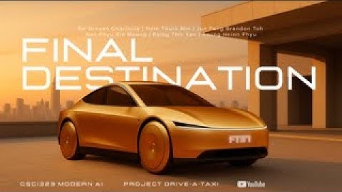 CSCI323 Modern AI FT37 Drive-a-Taxi