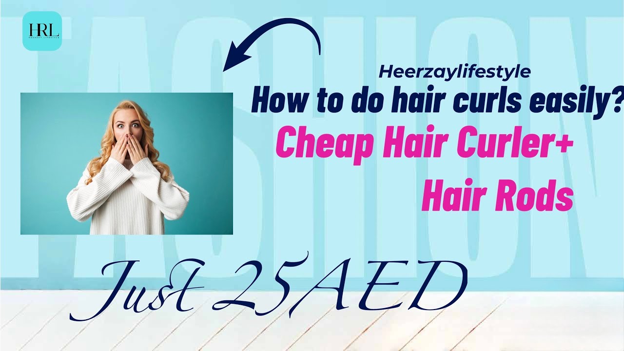 Cheap hair curler | Heatless curling Rods | Hair curls kaise karen