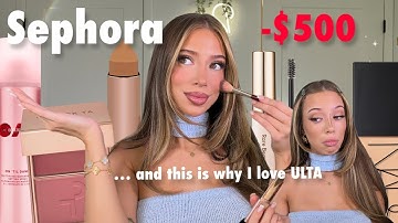 I spent $500 AT SEPHORA ON VIRAL MAKEUP…. | Chit Chat GRWM 
