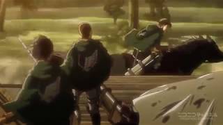 Shingeki no Kyojin |Levi sees Petra's corpse as it is tossed