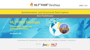 Brian Postlethwaite - Questionnaires and Structured Data Capture | DevDays 2024