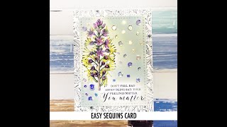 ScrappyScrappy - Easy Sequins Card