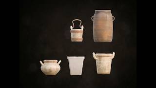 FREE Low Poly Buckets & Clay Pots Asset Pack | 3D Models Showcase (Unity, Unreal, Blender)