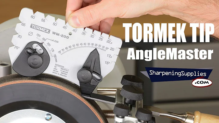 Tormek Tip - Learn to Mark your AngleMaster for use with the Leather Wheel