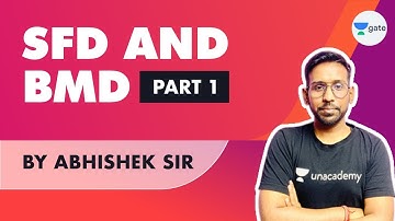 SFD and BMD - 1 | Strength of Materials | GATE 2022 Exam Preparation | Abhishek Sir