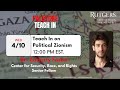 Teach in on political zionism with dr zachary foster 41024