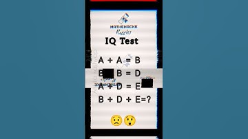 Maths Quiz || IQ Test || Puzzle #ytshorts #mathehacke  #mathpuzzle #logicpuzzles #iqtest #quiz #math