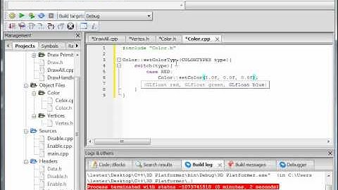 OpenGL Tutorial 11:  Creating a Color Class!