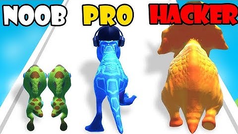 NOOB vs PRO vs HACKER - Dino Evolution! | Gameplay Walkthrough (Android,iOS)