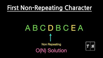 First Non-Repeating Character in a String - O(n) Solution
