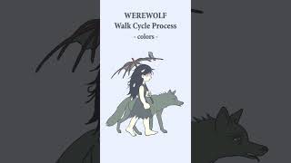 Werewolf - Walk Cycle Process  gobelins animation 2D animationtutorial walkcycle