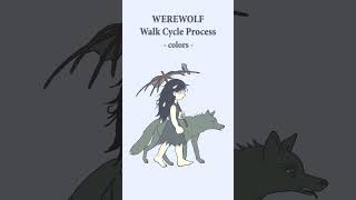 Werewolf - Walk Cycle Process  #gobelins #animation #2D #animationtutorial #walkcycle
