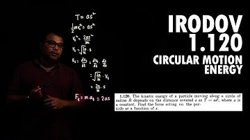 Irodov Problem 1.120 | Circular Motion, Energy