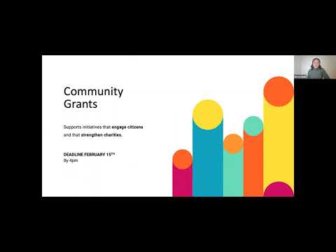 Community Grants Guidelines & Questions Webinar 1