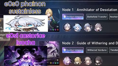 apocalyptic shadow 3.6 (3 stars) | phainon sustainless + castorice luocha